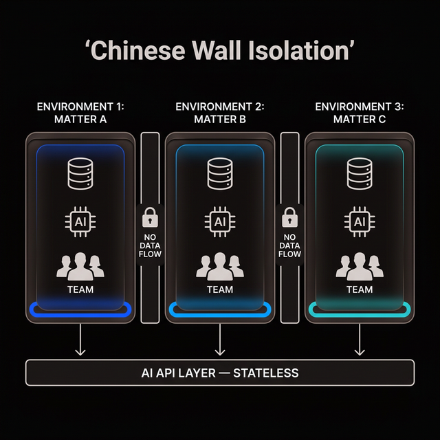Chinese Wall data segregation diagram